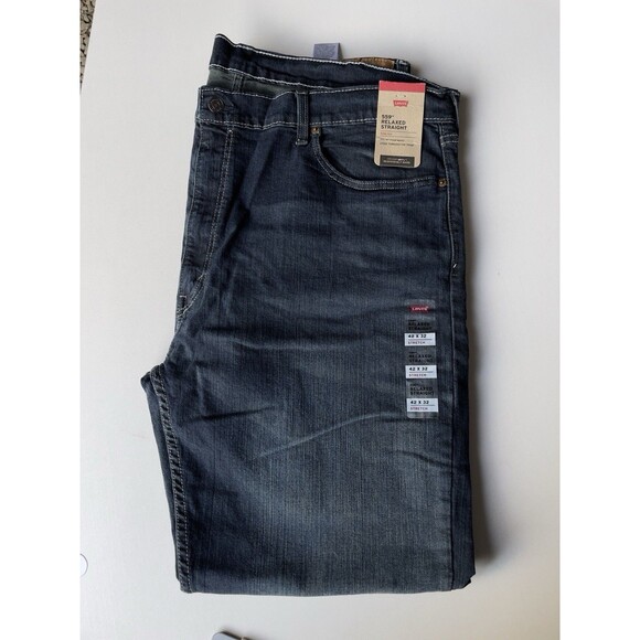 Levi’s 559 Relaxed Straight Men’s Stretch Denim Jeans Size 42x32 - Picture 7 of 15